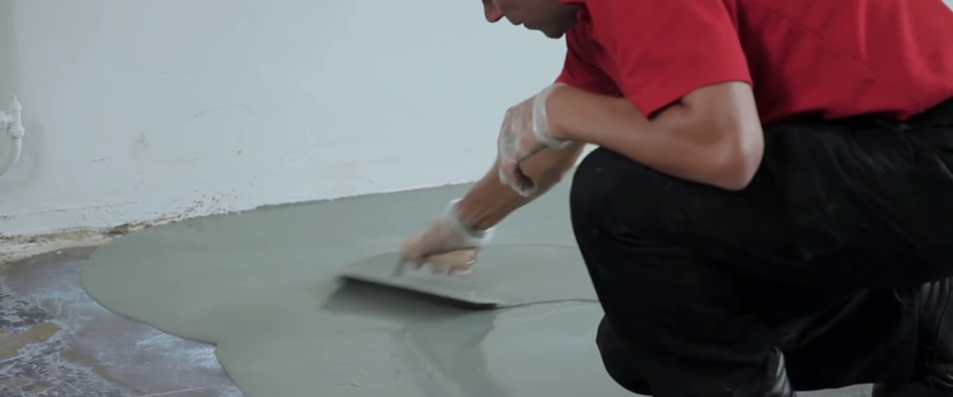 How do you redo a concrete floor?